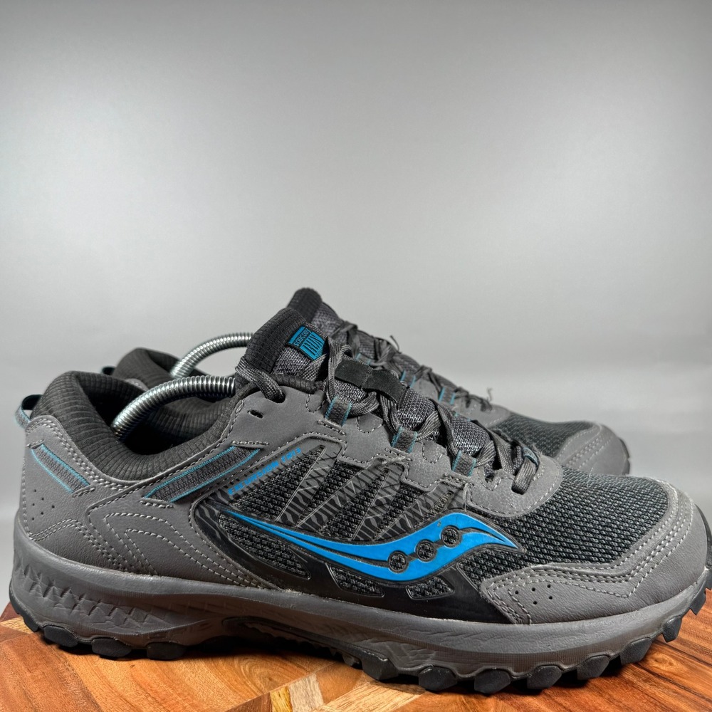 Saucony Excursion TR15 Mens Grey Blue Trail Running Shoes S20524-4 Size 12